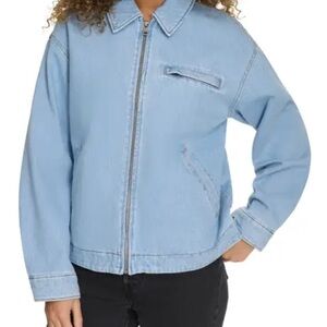 Nordstrom Levi’s Cotton Twill Utility Jacket, Color: Light Wash Denim, Size: M